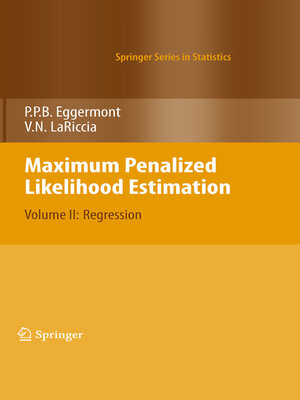 cover image of Maximum Penalized Likelihood Estimation